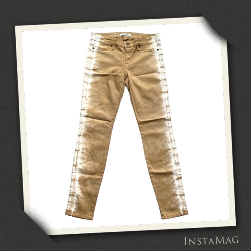 RICH & SKINNY Beige Tie Dye Skinny Jeans
